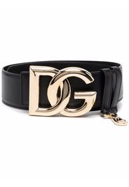 Dolce & Gabbana logo buckle belt - Schwarz
