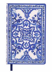 Dolce & Gabbana patterned lined notebook - Blau
