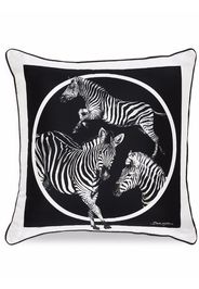 Dolce & Gabbana zebra print cushion - Schwarz