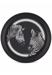 Dolce & Gabbana zebra print plate - Schwarz