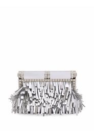 Dolce & Gabbana Clutch mit Fransen - Silber