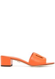 Dolce & Gabbana logo-patch open-toe sandals - Orange