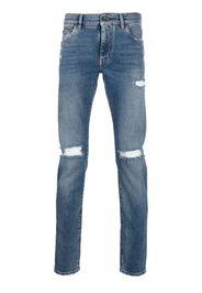 Dolce & Gabbana distressed-effect skinny jeans - Blau