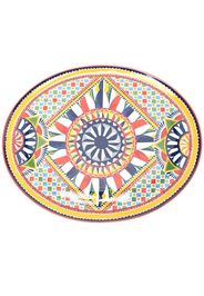 Dolce & Gabbana Carretto oval serving plate - UC072 - MULTICOLOR CARRETTO