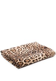 Dolce & Gabbana leopard print 140cm x 180cm blanket - Braun