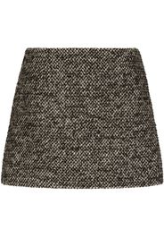 Dolce & Gabbana tweed A-line mini skirt - Braun