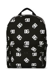 Dolce & Gabbana Kids Rucksack mit Logo-Print - Schwarz