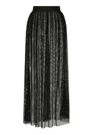 Dolce & Gabbana rhinestone-embellished A-line skirt - Schwarz