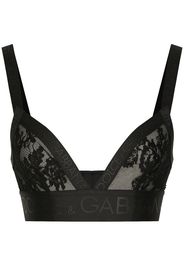 Dolce & Gabbana lace triangle bra - Schwarz