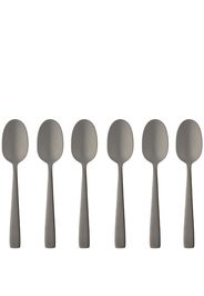 Dolce & Gabbana logo-engraved coffee spoons (set of six) - Schwarz