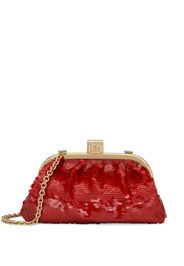 Dolce & Gabbana Clutch mit Pailletten - Rot