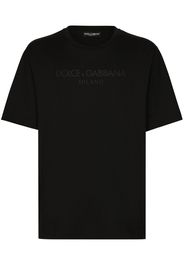 Dolce & Gabbana T-Shirt mit Logo-Print - Schwarz
