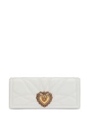 Dolce & Gabbana Clutch mit Logo-Schild - Weiß