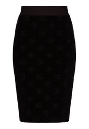 Dolce & Gabbana Rock mit Logo-Print - Schwarz