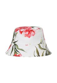 Dolce & Gabbana Kids all-over floral-print bucket hat - Weiß