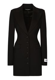 Dolce & Gabbana Blazer mit steigendem Revers - Schwarz