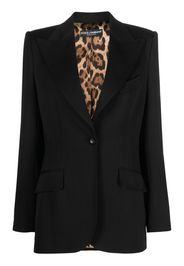Dolce & Gabbana single-breasted button-fastening blazer - Schwarz