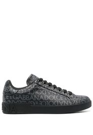 Dolce & Gabbana Portofino logo-jacquard sneakers - Schwarz