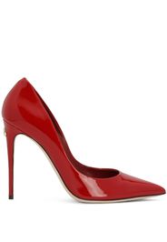 Dolce & Gabbana DG Logo 105mm pointed-toe pumps - Rot