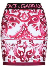 Dolce & Gabbana Rock mit Majolica-Print - Rosa