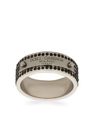 Dolce & Gabbana Ring mit Kristallen - Silber