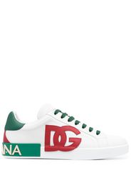 Dolce & Gabbana Portofino logo-patch sneakers - Weiß