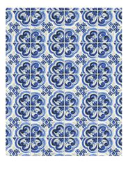 Dolce & Gabbana tile-print wallpaper - Blau