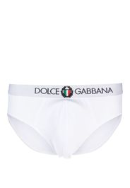 Dolce & Gabbana logo-waistband stretch-cotton briefs - Weiß