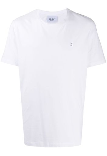 DONDUP T-Shirt mit Logo-Schild - Weiß