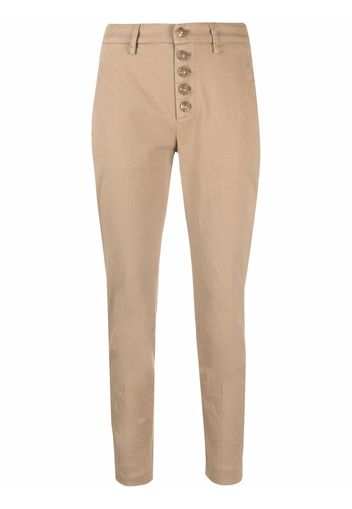 DONDUP Schmale Cropped-Hose - Nude