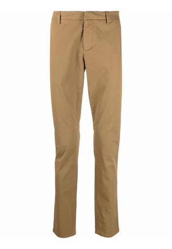 DONDUP slim-cut chino trousers - Nude