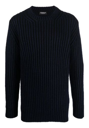 DONDUP ribbed crew neck sweater - Blau