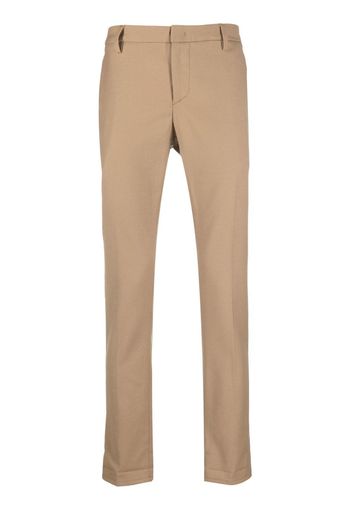 DONDUP mid-rise slim-fit trousers - Nude