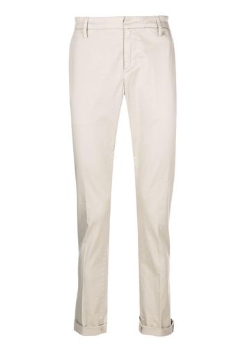 DONDUP pressed-crease four-pocket chinos - Nude