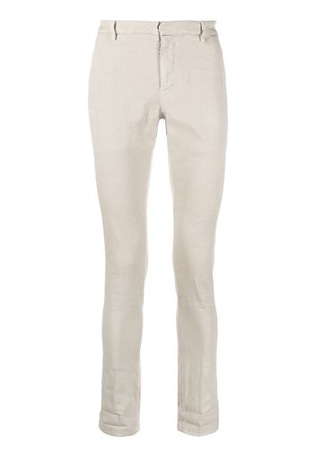 DONDUP slim-cut tapered trousers - Nude