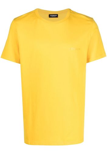 DONDUP tone-on-tone logo cotton T-shirt - Gelb