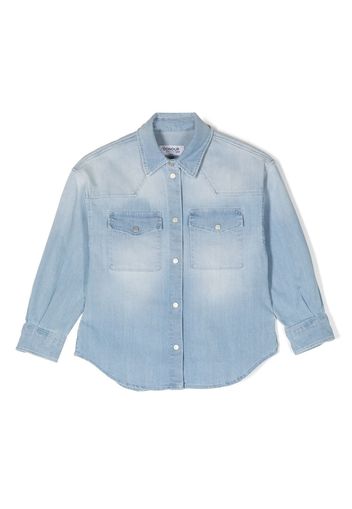 DONDUP KIDS long-sleeve denim shirt - Blau