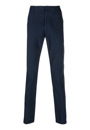 DONDUP pressed-crease slim-cut trousers - Blau
