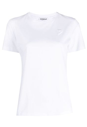 DONDUP logo-embroidered cotton T-shirt - Weiß