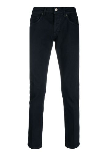 DONDUP slim-cut cotton trousers - Blau