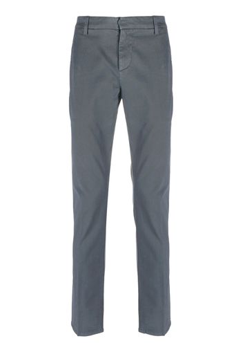 DONDUP slim-cut cotton trousers - Grau