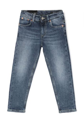 DONDUP KIDS straight-leg mid-rise jeans - Blau