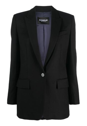 DONDUP single-breasted virgin wool blazer - Schwarz