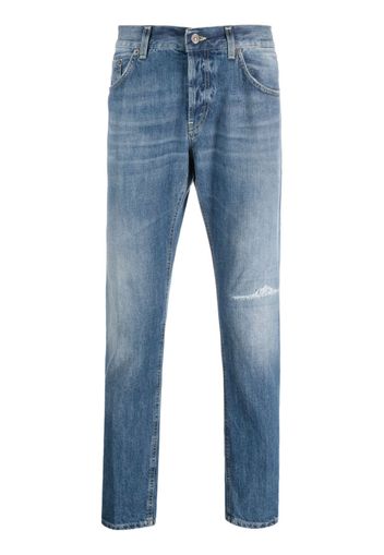 DONDUP stonewashed slim-cut jeans - Blau