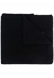 DONDUP logo-patch knitted scarf - Schwarz