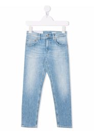 DONDUP KIDS straight-leg cotton-blend jeans - Blau