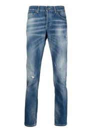 DONDUP distressed mid-rise jeans - Blau