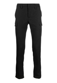 DONDUP mid-rise straight-leg trousers - Schwarz