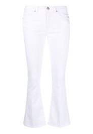 DONDUP flared-cuff cropped jeans - Weiß