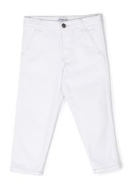 DONDUP KIDS logo-detail denim trousers - Weiß